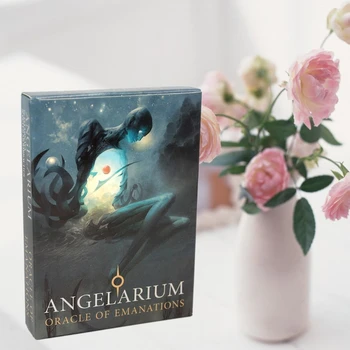 Noi Angelarium Oracle De Emanații Englezesc Complet 33 Pachet De Cărți De Tarot Petrecere De Familie Tabla De Joc Carte De Divinație