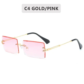 NONOR fără ramă pentru Femei ochelari de Soare Moda Gradient de Lentile de ochelari de Soare Lady Vintage Aliaj Picioare Clasic Nuanțe de Designer UV400