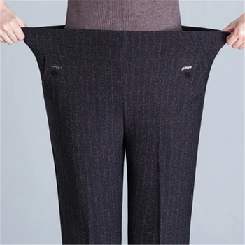 Noua Suplimentare supradimensionate Femei Pantaloni Largi de Înaltă Elastic Elastic Pantaloni de Primăvară de vârstă Mijlocie Pantaloni XL-8XL Toamna Pantaloni Femei Pantaloni