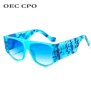 OEC CPO Epocă Neregulate Pătrat ochelari de Soare Pentru Femei Unice Supradimensionate Poligon Ochelari de Soare de sex Feminin Nuante Punk Ochelari de Oameni UV400