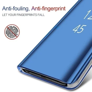 Oglinda Flip Cover Pentru Samsung Galaxy S20 S21 Note20 Ultra A11 A12 A31 A41 A51 din Piele de Caz Pentru S20FE A21S A50 A70 S8 S10 Plus