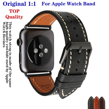 Original Curea din Piele Pentru Apple Watch Band 44mm 40mm 42mm 38mm Piele de Vițel Bratara Pentru iWatch Serie SE 6 5 4 3 Accesorii