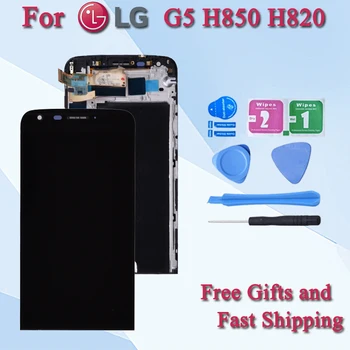 Original Pentru LG G5 H860 H850 H840 RS988 display LCD si touch screen digitizer asamblare cu Cadru