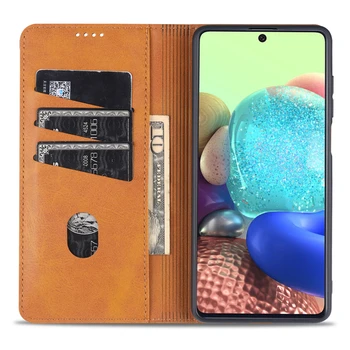 Pentru Samsung Galaxy A72 A52 A42 A12 A02S UE M21 M31 A71 A51 A41 A21S A31 m51 Caz magnetic din piele Flip Cover Slot pentru Card Holder