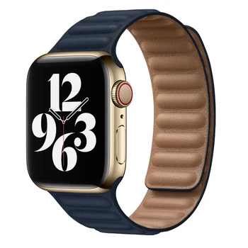 Piele curea de Link-ul pentru apple watch band 44mm 40mm 42mm 38mm Magnetic Loop Original iwatch apple watch 6/5/4/3/2/1/ 44 mm