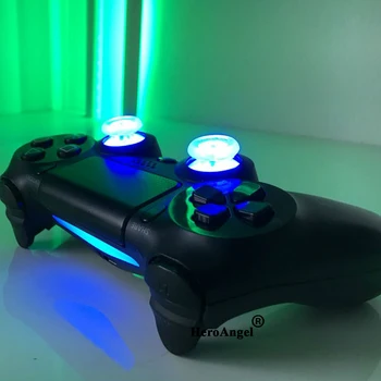 Piese de schimb Pentru PS4 Controler Wireless Multi-culori Lumina Bord se Ocupe de Modificarea Modurile LED cu Capac Basculant Cheie Cruce ABXY