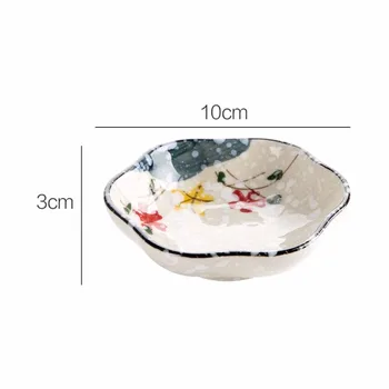 Placa Ceramica De Sos De Soia Vas Otet Farfurie Sos De Condimente Fel De Mâncare Creative De Flori În Formă De Sushi Vesela Tacamuri Gustare Vas Mic