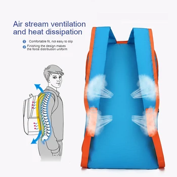 Pliabil în aer liber Rucsac sport de Agrement sac de Nailon rezistent la apa de Mare capacitate de încărcare - reducerea impermeabil, rucsac la Modă