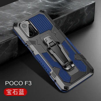 Poco F3 X3 NFC X 3 Pro Centura Clip Caz PC-ul Bara de protecție Spate Panou pentru Xiaomi Poco M3 Caz Capacul Telefonului Funda Mi Poco X3 Caz rezistent la Socuri
