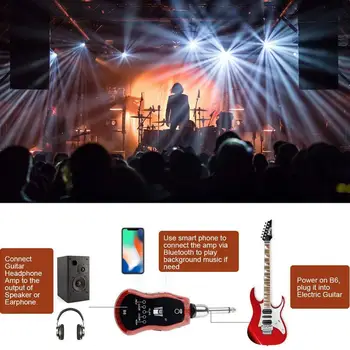 Portabile Reîncărcabile Chitara Bass Amplificator Mini Amplificator pentru Căști cu sunet 5 Modele de Efecte Amplificator pentru Chitara Electrica Piese