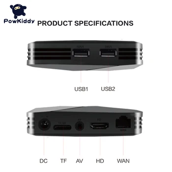 Powkiddy Noi G5 Wireless Consolă de jocuri Video Super Consola X 50+ Emulatoare HD Wifi Retro TV Box Joc Video Player Pentru PS1 Familie