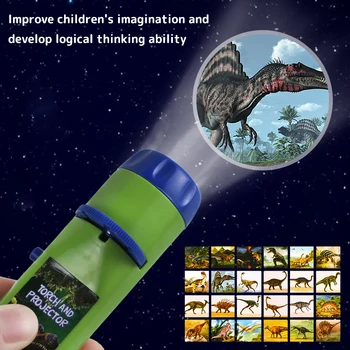 Proiector jucărie de Interacțiune Părinte-copil Puzzle de Educație Timpurie Luminos Animal de Jucărie Dinozaur Copil Proiector de Diapozitive Lampa Jucarii Copii