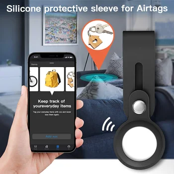 Protecție Acoperă Pentru Apple Airtags Lichid Manșon de Silicon Pentru Apple Tracker Locație Dispozitiv Anti-lost Breloc Protecter Caz