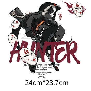 Punk Panda de Călcat privind Transferul de Căldură de Patch-uri Imprimate etichete pentru Haine tricouri Lavabil DIY Aplici Patch-uri en-Gros