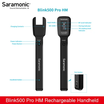 Saramonic Blink500 Pro HM Reîncărcabilă Mic Portabile pentru Blink500 Pro B1 B2 Emițătorului TX ENG EFP Interviu Raport de a Face Film