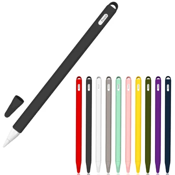 Silicon moale Creion Pentru iPad 2 Capac Sfat Titularul de Acoperire Tableta Touch Pen Stylus Husa Sleeve Pentru Apple Pencil a 2-a Generație Caz