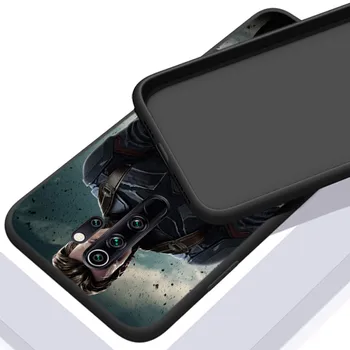 Silicon negru Acoperi Captain America Marvel Pentru Xiaomi Redmi Note 10 10 9 9 Pro Max 9M 8T 8 7 6 5 Pro 5A Caz de Telefon