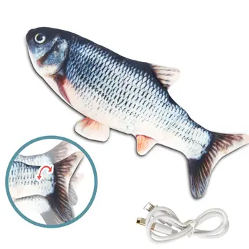 Simulare De Pește Electric Swing Fish Pește Sărituri Simulare De Crap, Iarba Crap Animal De Casă Pisică Jucărie Usb Electric Pește