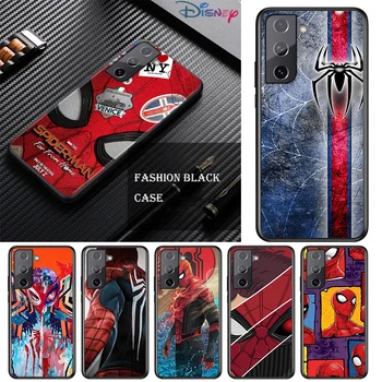 Spiderman super-erou Pentru Samsung Galaxy S21 S10 S10E S9 S8 S7 Nota 20 10 9 8 Ultra 5G Plus Edge Pro Black Caz de Telefon