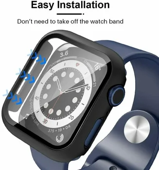 Sticla+caz Pentru Apple Watch serie 6 5 4 3 SE 44mm 40mm iWatch Caz 42mm 38mm bara de protecție Ecran Protector+capac apple watch Dotari