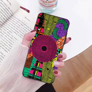 Stil African tesatura de imprimare Nou Sosit Negru Telefon Mobil Caz pentru Huawei Honor 20 10 9 8 8x 8c 9x 7a 7c view pro Lite