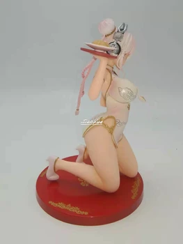 Super Sonico Roz Cheongsam ver. PVC Figura Sexy Jucarii Model 18cm