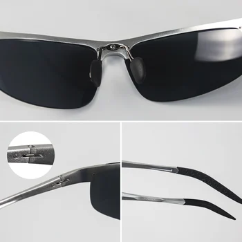 T-TEREX Polarizat ochelari de Soare Barbati HD Lentile UV400 Cadru Metalic de sex Masculin Ochelari de Soare de Brand Designer de Conducere Ochelari Pentru Pescuit Sportiv
