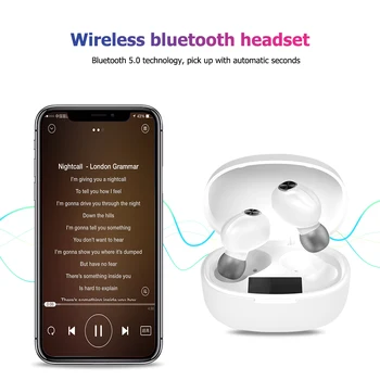 T15 Display Digital compatibil Bluetooth Wireless Căști Sweatproof TWS Touch Control Vocal Stereo În Ureche Căști