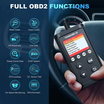 THINKCAR ThinkOBD 20 OBD 2 Scanner Profesional Instrument de Diagnosticare Auto Auto Scanner Cititor de Cod de Motor Verificați Funcția OBD2