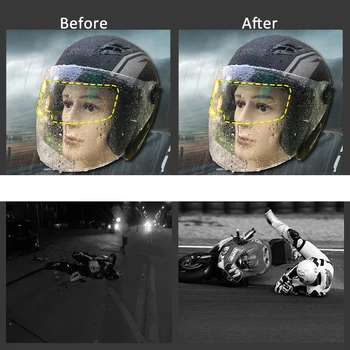 Tip Universal Casca Motocicleta Anti-ploaie Anti-ceață Film Mașină Electrică Jumătate-cască Obiectiv Patch Siguranță de Echitatie Helme Obiectiv Autocolante