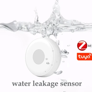 Tuya ZigBee 3.0 Senzor de Inundații Apă Detector de Scurgeri de Apă Rezervor de Apă Plin Hidraulic de Alarmă de viață inteligentă APP Remote Monitor de apă siret
