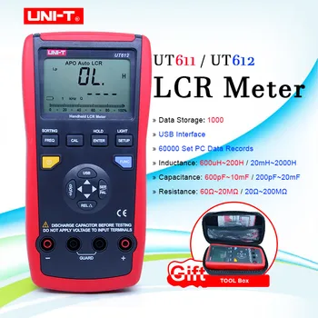 UNITATEA Digitală LCR Metru UT611 UT612 serie/paralel factorul de calitate/pierdere/unghiul de fază Inductanță, Capacitate de Rezistență metru