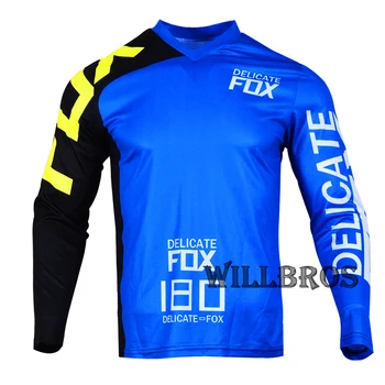 Unul nou Delicate Fox 180 De Rasă Jersey Motocross cu Motociclete Maneca Lunga Barbati Munte Biciclete Offroad Vara T-shirt