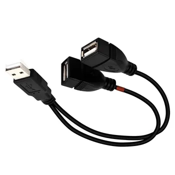 USB 2.0 de sex Masculin a Dual USB de sex Feminin de Date Hub USB Splitter Cablu de Încărcare USB Adaptor de Alimentare Cablu de Extensie pentru Laptop