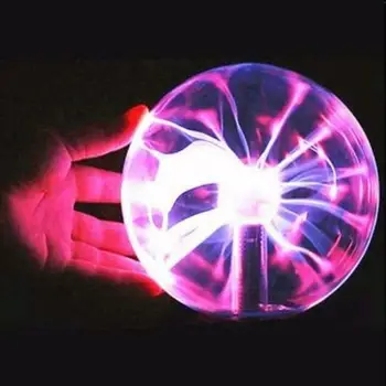 Usb cu Plasmă Mingea Lampa Sensibil la Lumină Mare Pentru Copii Distractive Au Iluminat Cadou Sfera W9B7