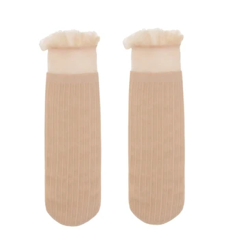 Vanzare 1Pair Femeie Ciorapi de Dantelă Subțire Sosete Pentru Femei Drăguț Șosete Lungi Fierbinte Bumbac Moale Solid Moda Plasă de Primăvară 2019 Noi