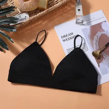 Vara Femeile Sutien Franceză Triunghi Tub De Top Sexy, Sutiene Fără Sudură Bretele Wireless Lenjerie Backless Bralette