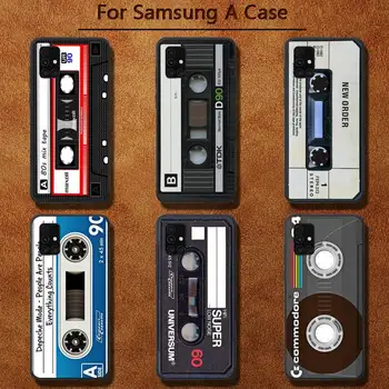 Vintage Bandă Magnetică, Casete Caz de Telefon pentru Samsung A91 01 10 11 20 21 31 40 50 70 71 80 A2 CORE A10