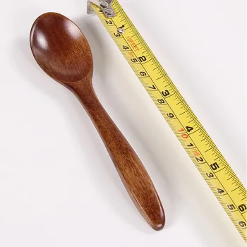 Vintage Mini Mic Linguri De Lemn Lingură Mică De Bambus Lingurite De Bucătărie, De Gătit Ustensilă Instrument Supa Lingura De Tacâmuri