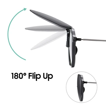 VIVIBEE Dimensiuni Mari Flip Clip pe ochelari de Soare Polarizat Gradient Grey Lentile Supradimensionate de Conducere Protecție UV400 Accesorii de Pescuit