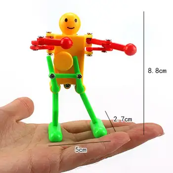 Windup Robot Dansator Multicolore De Primavara Dans Robot De Mers Pe Jos De Jucărie Fundul Răsucite Dans Pe Lant Ceas De Jucărie Dans Robot