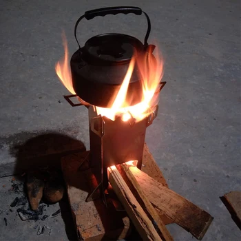YofeiL În Aer Liber Camping Aragaz Inox Soba Pe Lemne-Gratar Picnic, Camping, Echipamente De Gătit Ustensile De Bucătărie