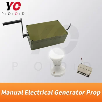 YOPOOD Manual Generator Electric Prop ține generatorul de rotație mâner pentru lumina de la bec sau de a deschide încuietoarea electrică de alimentare