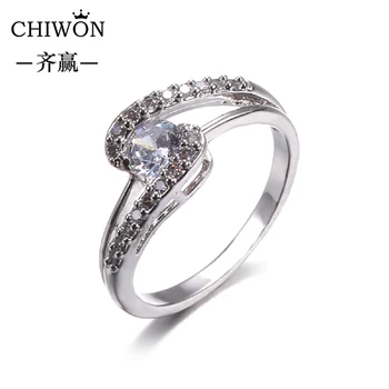Zircon Inel Îmbrățișeze Inel Compatibil cu CHIWON Bijuterii Pentru Femei Cadou Rin